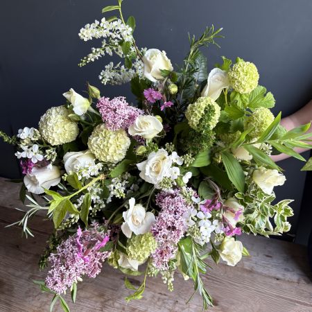 Margaret Merril & Wildflower Bouquet