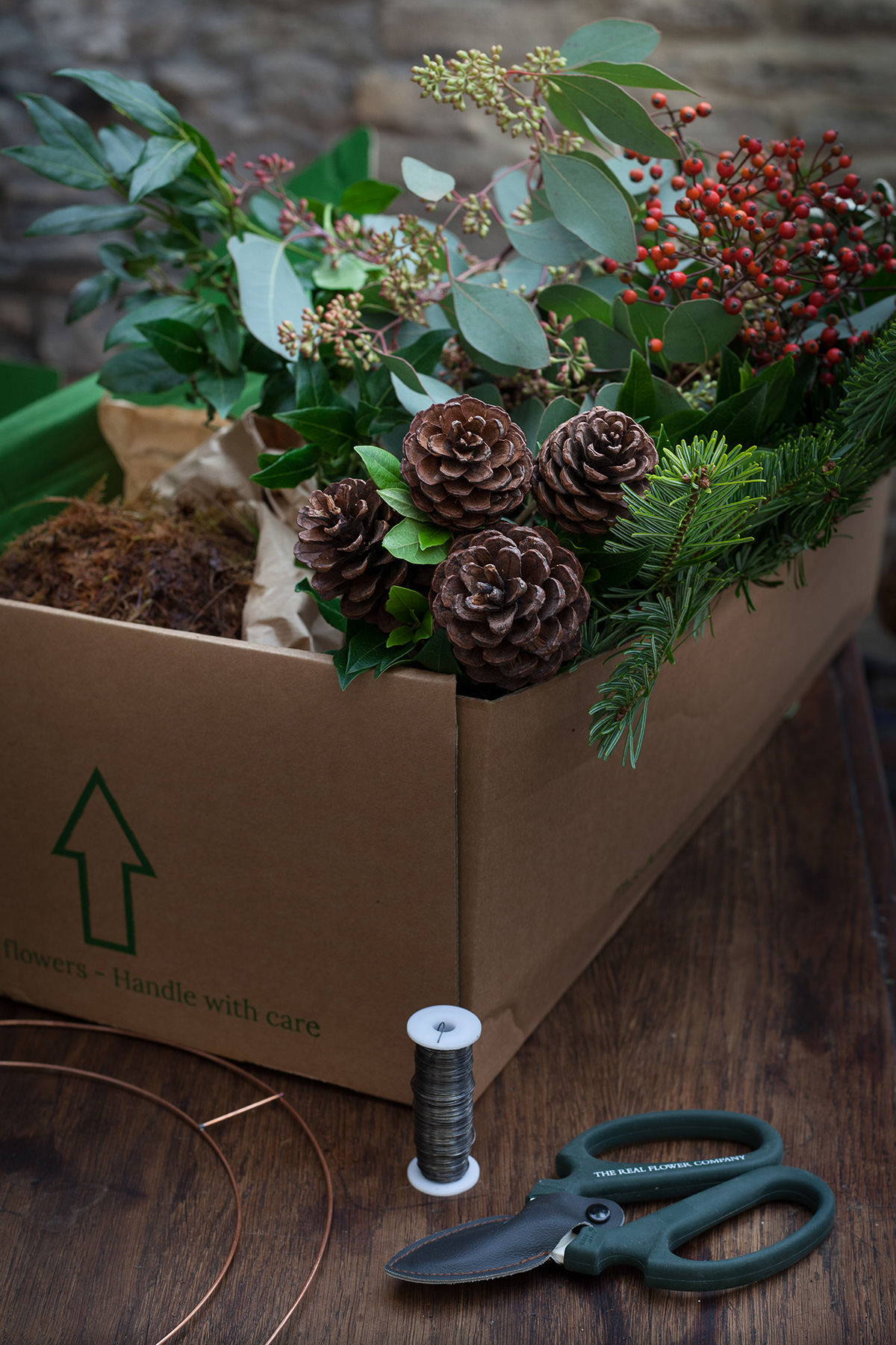 How To Make Your Own Christmas Wreath That Lasts Longer The Real Flower Company Blog